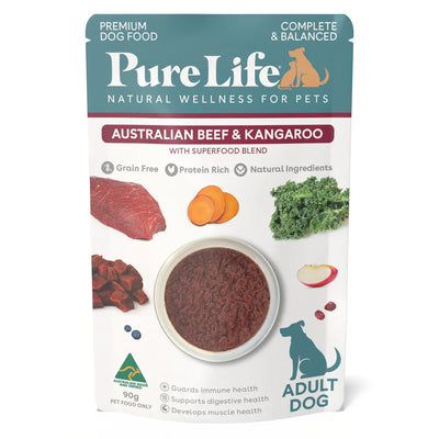 Pure Life Dog Wet Food Australia Beef & Kangaroo Pate
