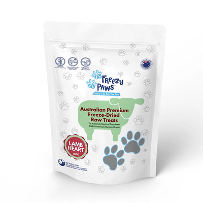 Freezy Paws - Freeze-Dried Lamb Heart Raw Treats 100g