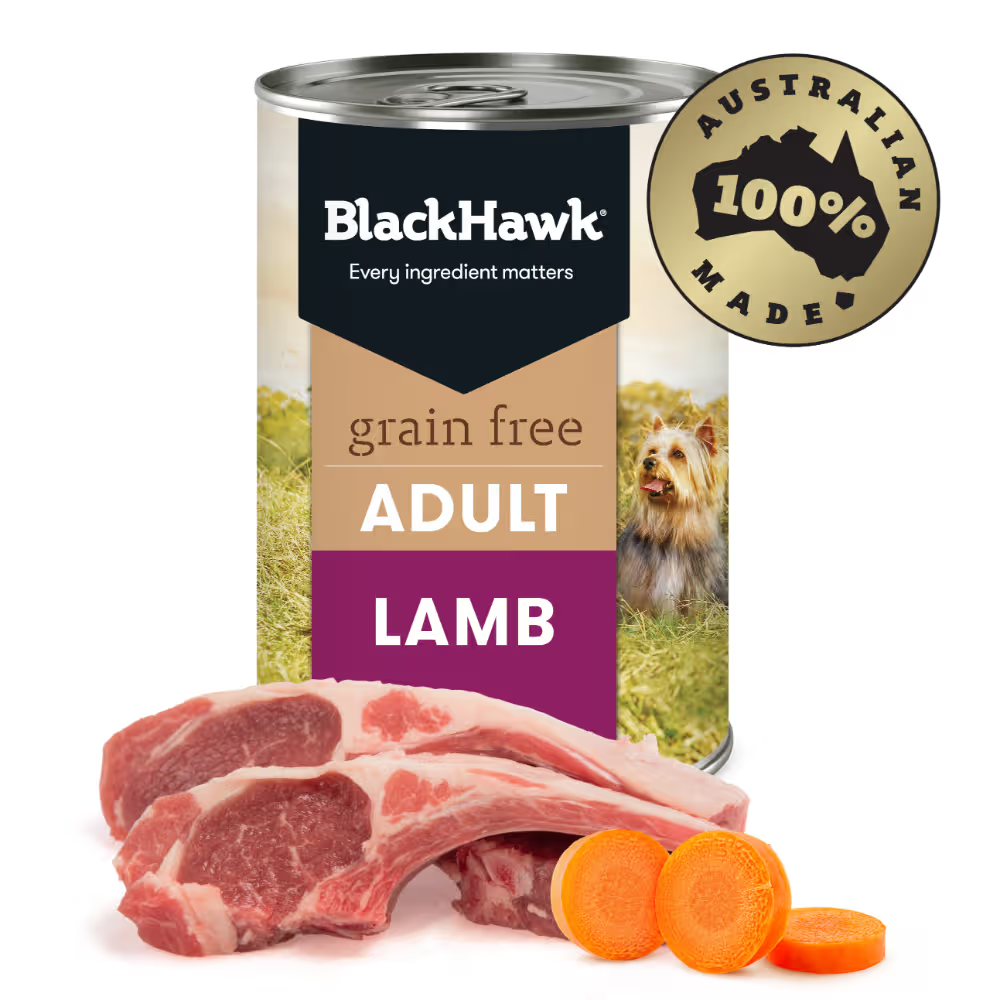 Black Hawk Dog Wet Food Grain Free Lamb Cans