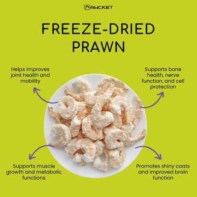 PAWCKET-Freeze Dried Raw Prawn 25g