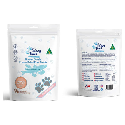 Freezy Paws - Freeze-Dried Salmon Belly Raw Treats 100g