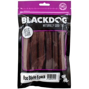 BLACKDOG Dog Treats Roo Sticks 6PK