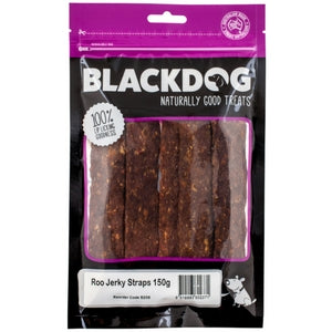 BLACKDOG Dog Treats Roo Jerky Straps