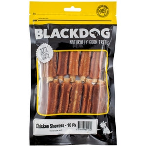 BLACKDOG Dog Treats Chicken Skewers 10PK