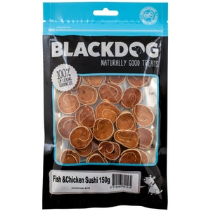 BLACKDOG Dog Treats Fish & Chicken Sushi 150g