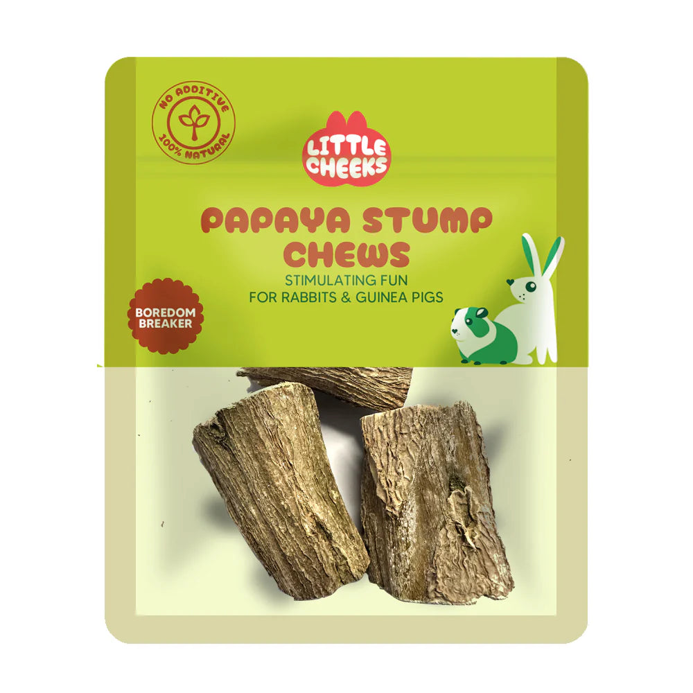 Little Cheeks Papaya Stump Chews 3pc