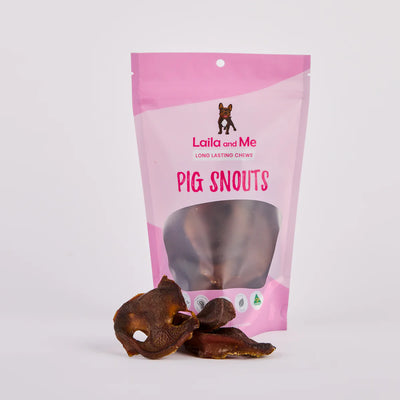 Laila and Me Dog Treat Pig Snout 120g