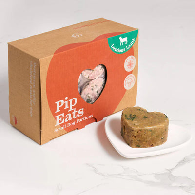 Pip Eats Frozen Raw Dog Food Luscious Lamb 90g x 12