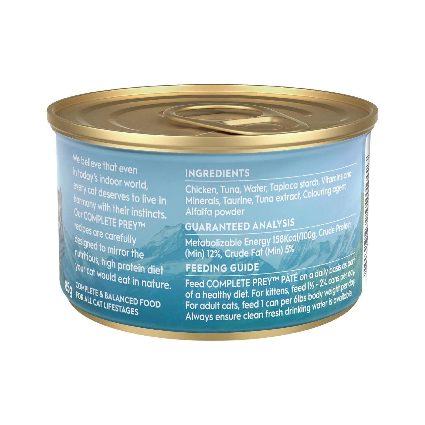 TRILOGY™ Adult Cat Wet Food - COMPLETE PREY™ PÂTÉ WILD CAUGHT TUNA