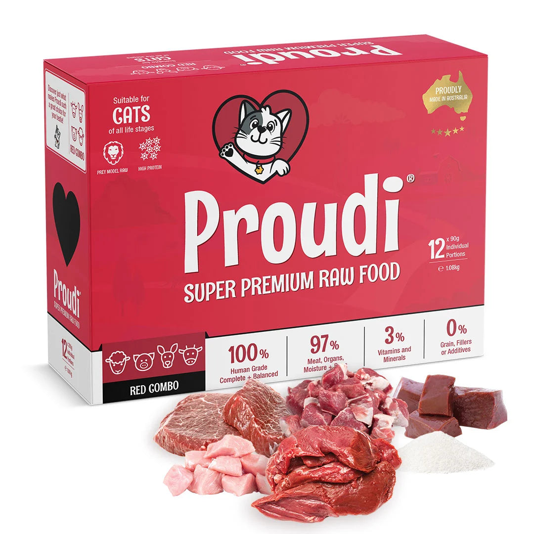 [Syd Only] Proudi Cat Raw Food - Red Combo 1.08Kg