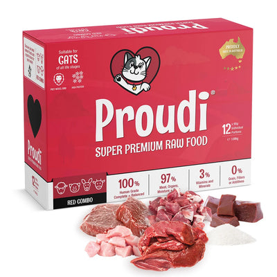 Proudi Cat Raw Food - Red Combo 1.08Kg