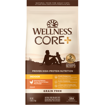 WELLNESS Core Grain Free Indoor Cat Chicken Formula Dry Food 2.27kg