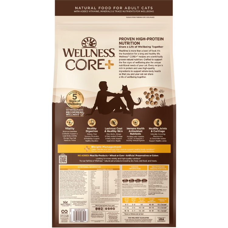WELLNESS Core Grain Free Cat Dry Food Ocean Formula: Salmon & Herring Meal Recipe 2.27kg