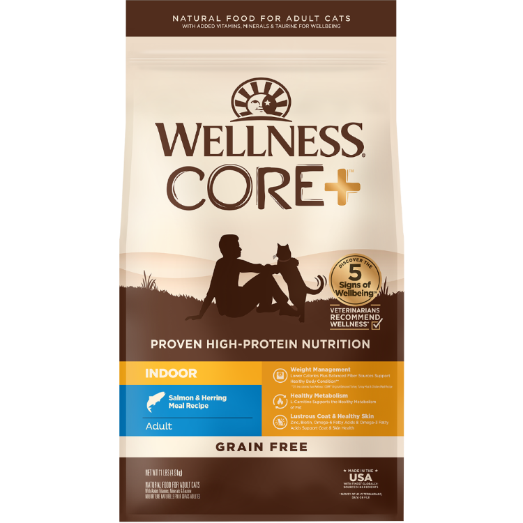 WELLNESS Core Grain Free Cat Dry Food Ocean Formula: Salmon & Herring Meal Recipe 2.27kg