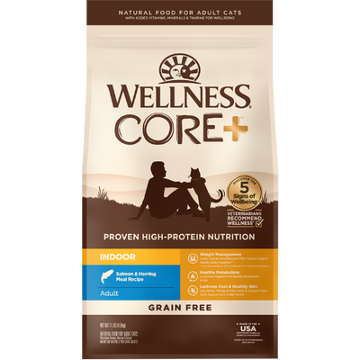 WELLNESS Core Grain Free Cat Dry Food Ocean Formula: Salmon & Herring Meal Recipe 2.27kg