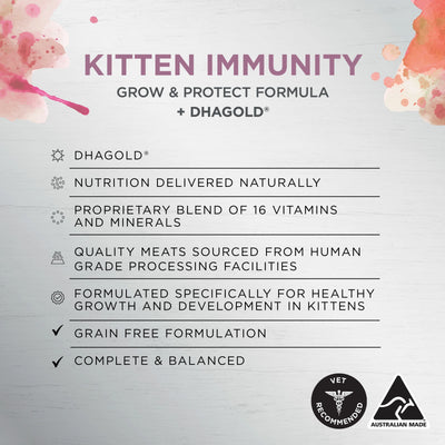 IVORY COAT - Inspired by Raw Immunity Kitten Formula Wet Cat Food (12 x 85g)