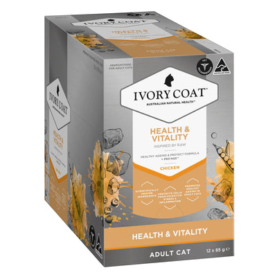 IVORY COAT - Inspired by Raw Health & Vitality Cat Formula Cat Wet Food (12 x 85g)