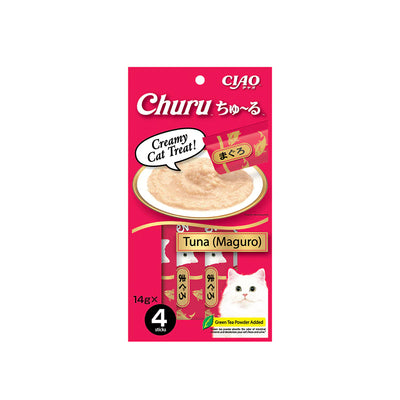 CIAO Churu Puree Tuna Cat Treats 4x14g