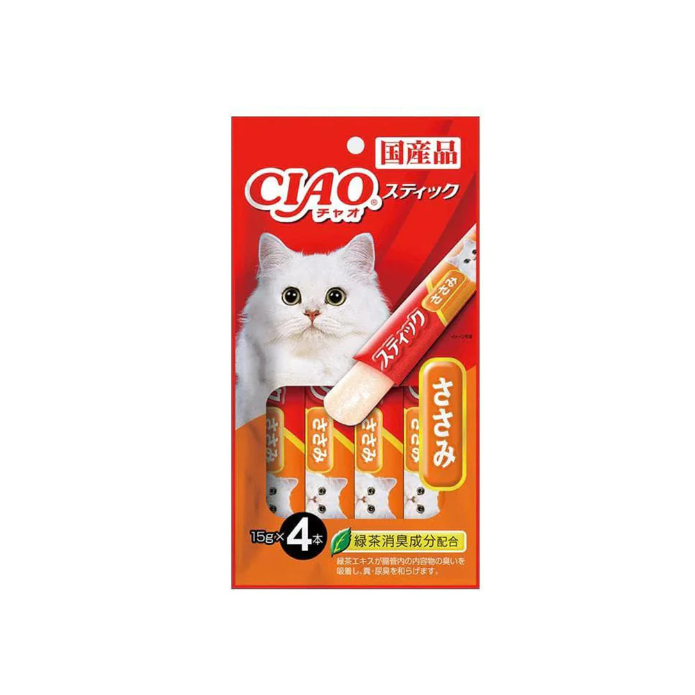 CIAO Churu Chicken Fillet Jelly Pops Cat Treats 4x15g