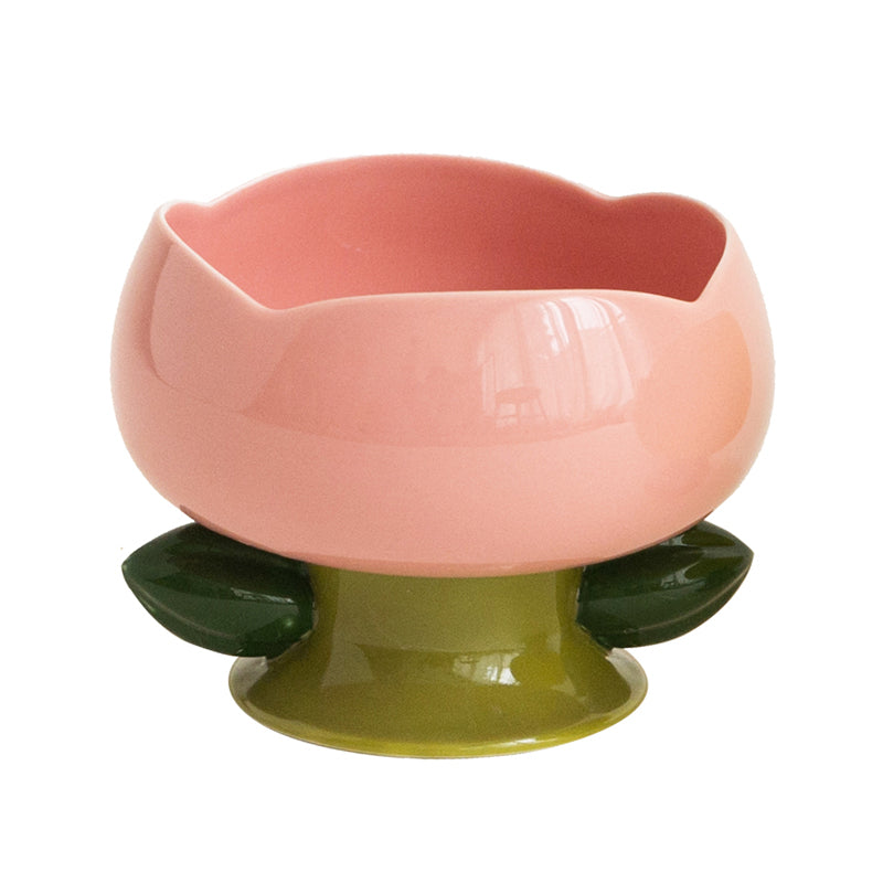 Camliy Flower Ceramic Food Bowl/Plate
