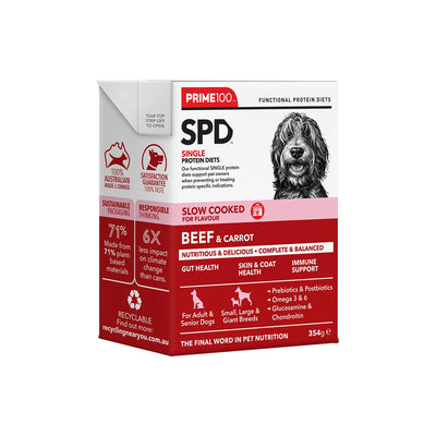 Prime100 Dog Wet Food - SPD™ Slow Cooked Beef & Carrot