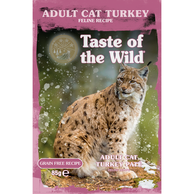 TASTE OF THE WILD - Adult Cat Wet Food Turkey with Chicken Pate Pouch