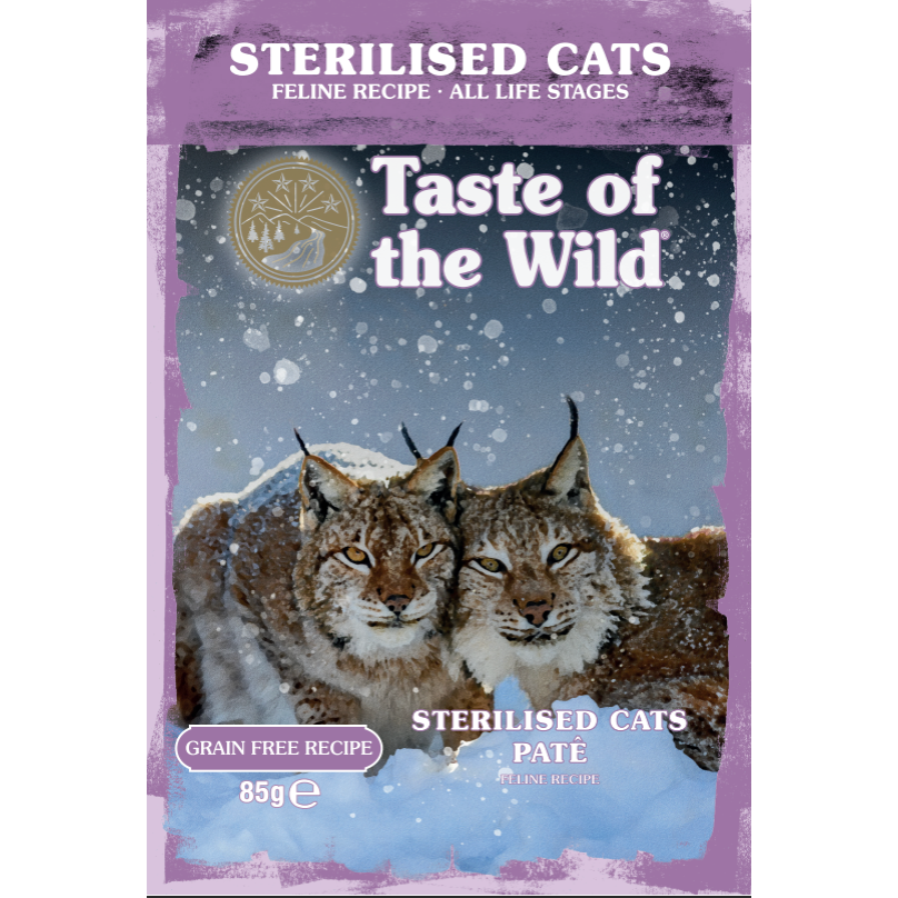 TASTE OF THE WILD - Adult Cat Wet Food ALS Indoor/ Sterilised Cat Chicken Pate Pouch