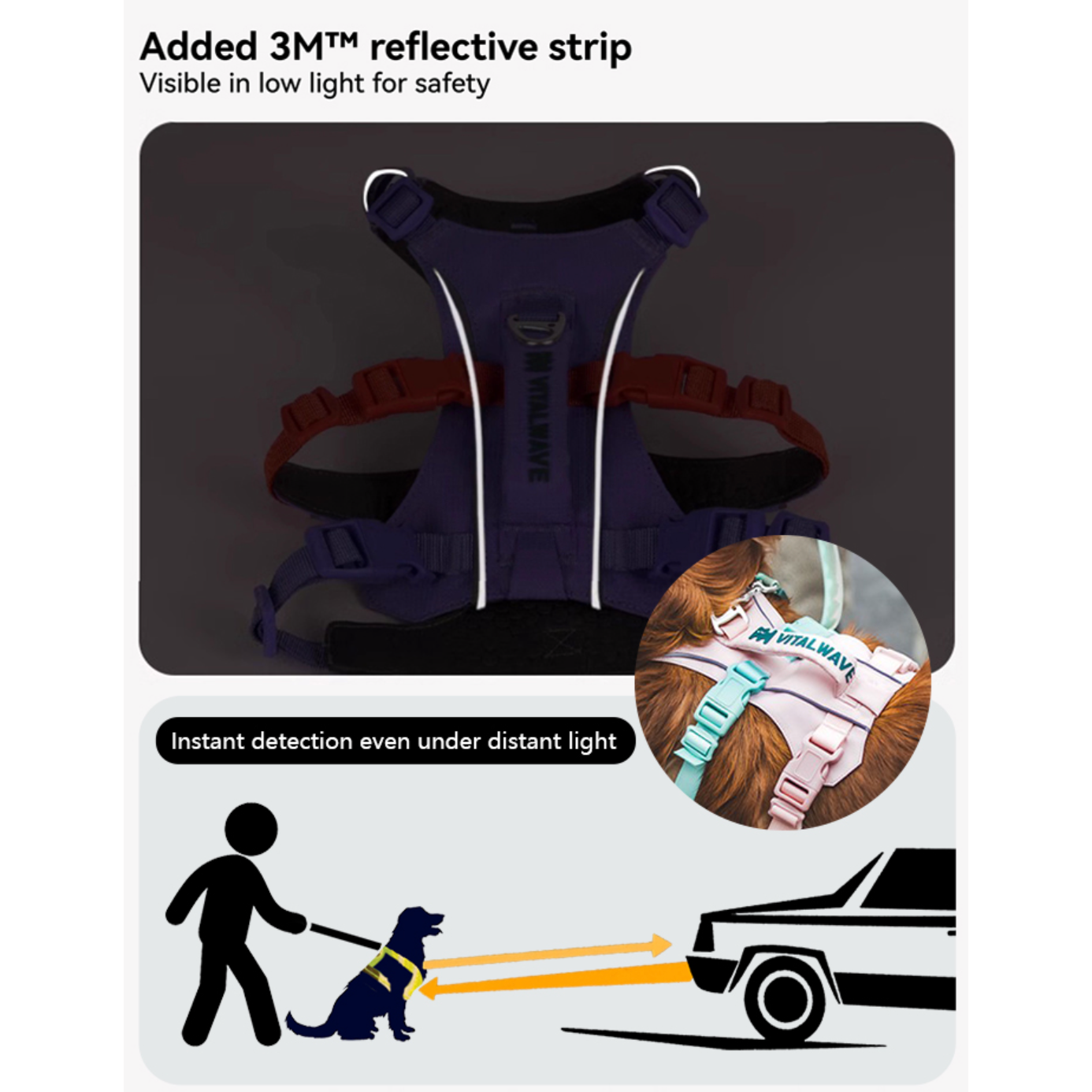 VITALWAVE FeatherGrip Dog Harness