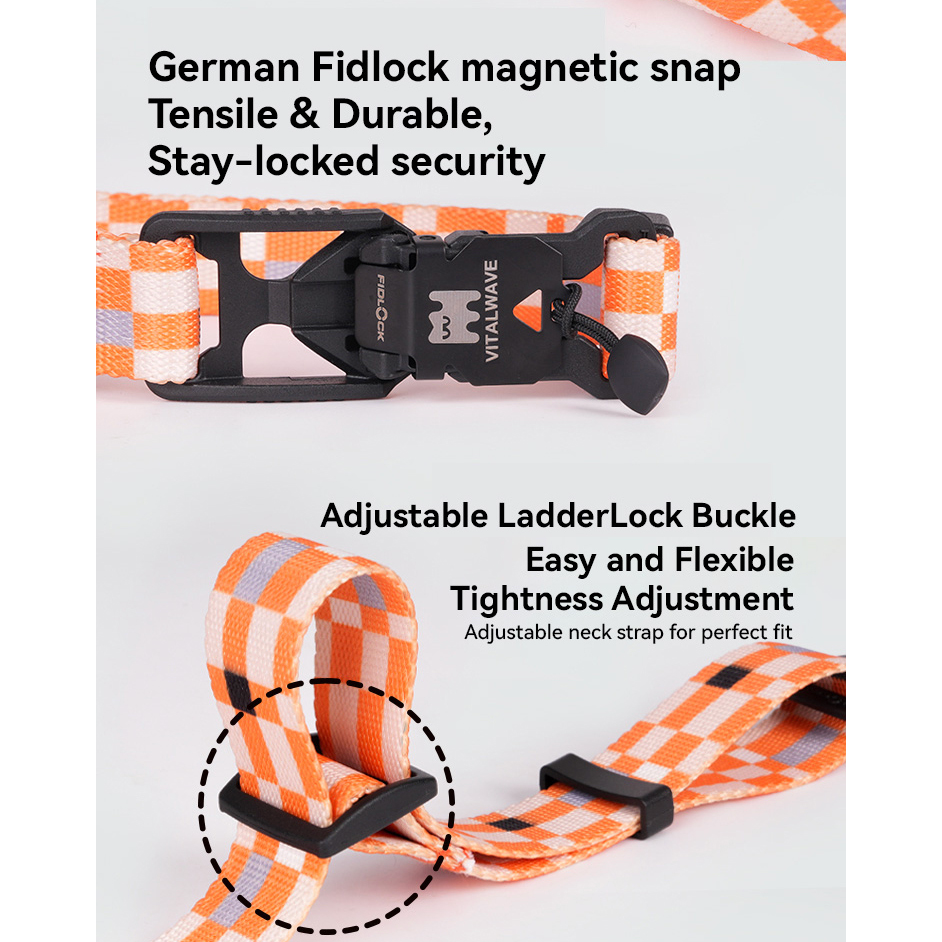 VITALWAVE Pollocksaic Magnetic Snap Dog Collar