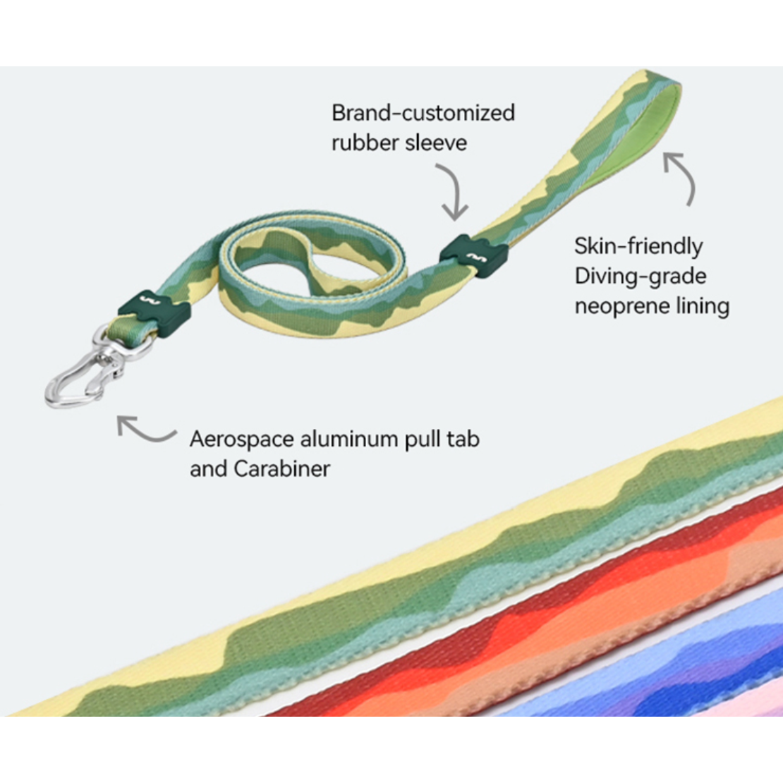 VITALWAVE Gradient Peaks Dog Leash