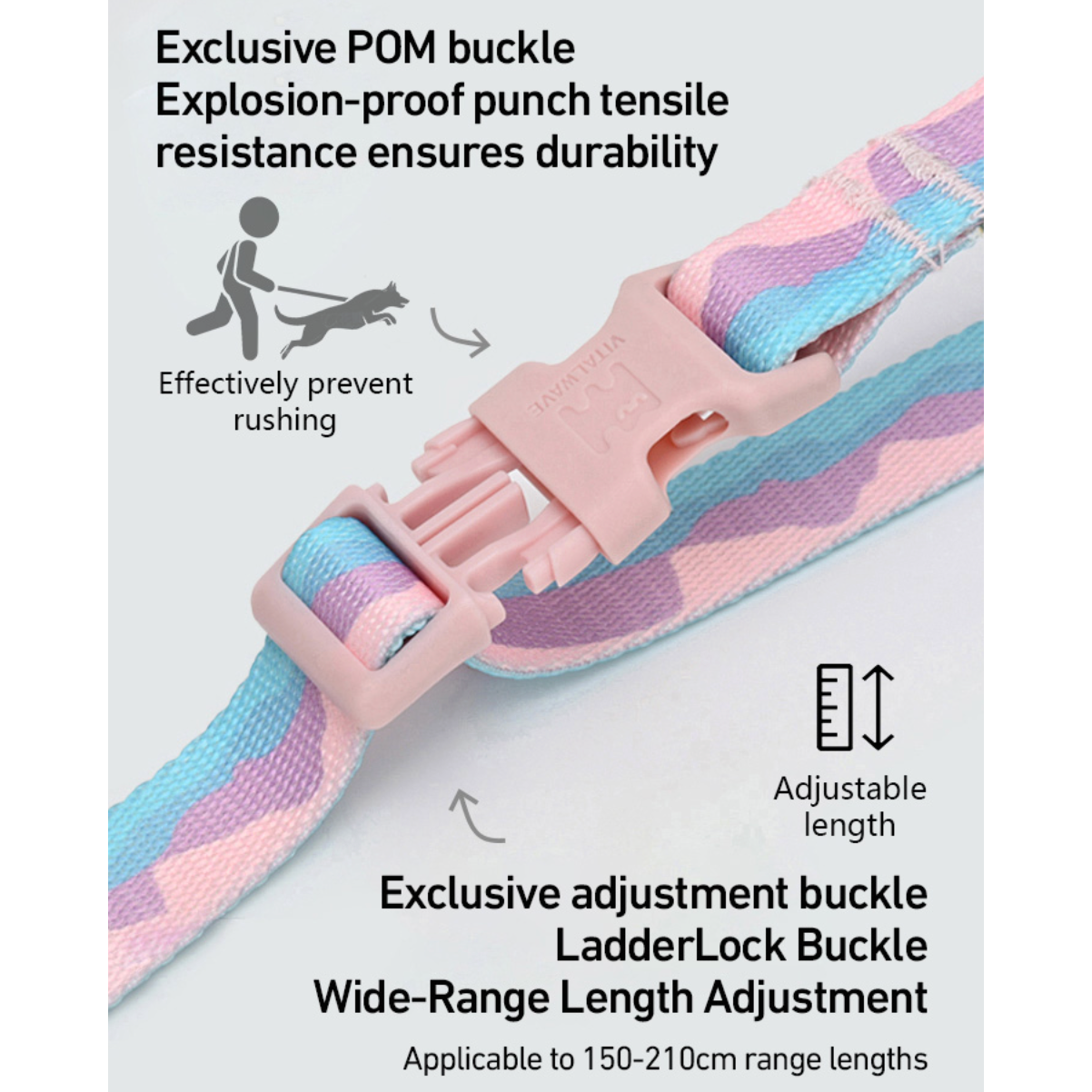 VITALWAVE Tri-Flex Dog Leash