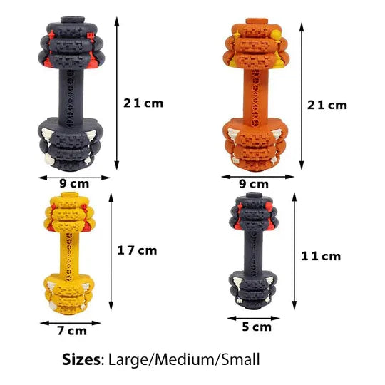 PETOPIA Ultra Tough Dog Toy Dumb Dumbbell