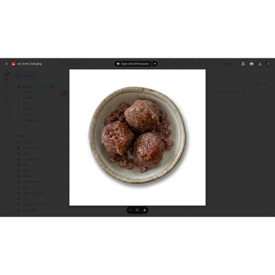 The Butcher's Cat | Raw Food Kangaroo and Rabbit Balls 500g
