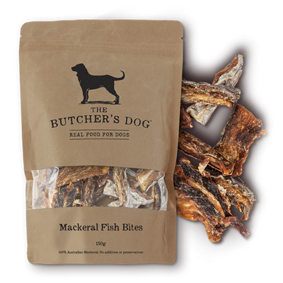 The Buther's Dog | Dog Treat Mackerel Fish Bites 150g