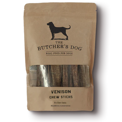 The Butcher's Dog | Dog Treat Venison Chew Sticks 8pcs
