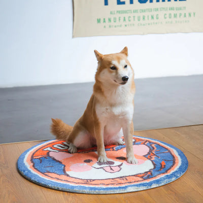 Touchdog Circle Resting Mat For Pets - Corgi