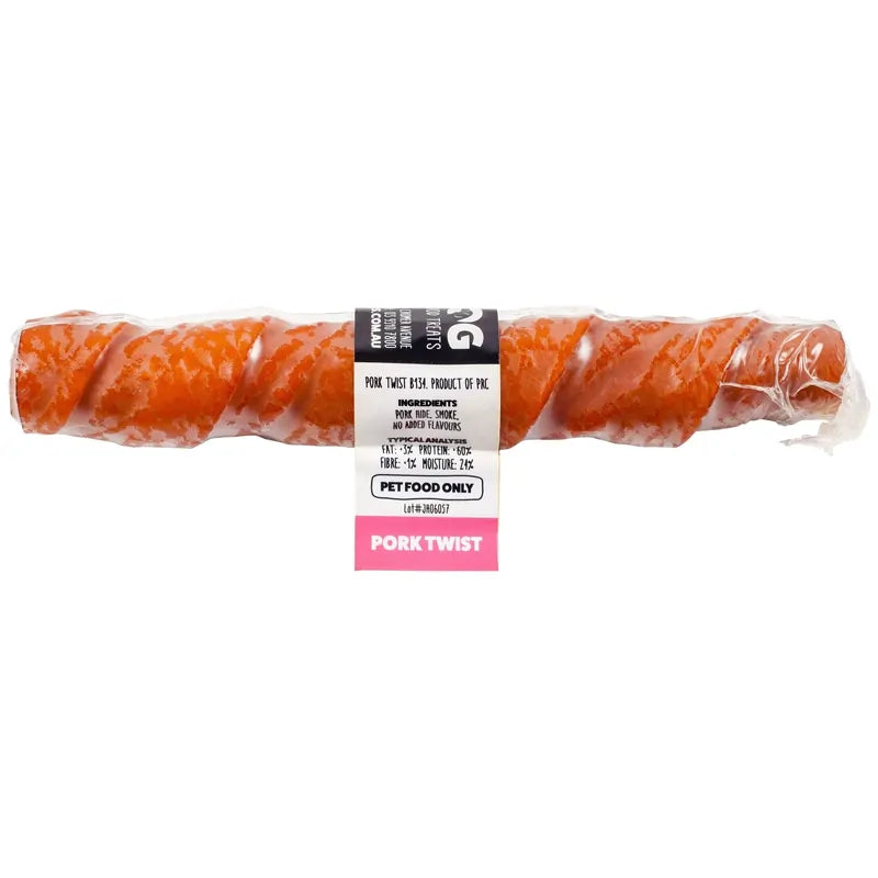 BLACKDOG Dog Treats Pork Twist 1PK