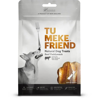 TU MEKE FRIEND Air-Dried Natural Dog Treats Beef Paddywack 100G