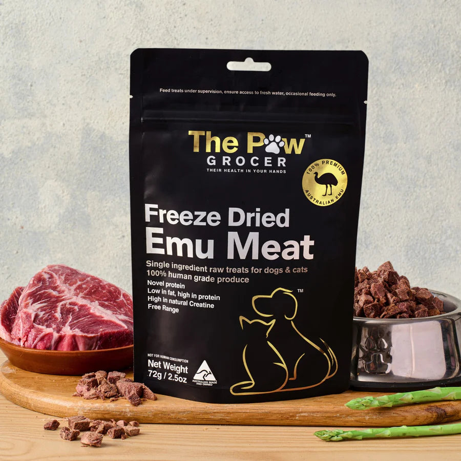 The Paw Grocer - Freeze Dried Emu Meat 72g