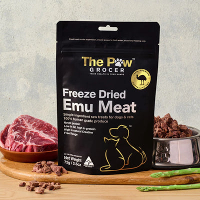 The Paw Grocer - Freeze Dried Emu Meat 72g