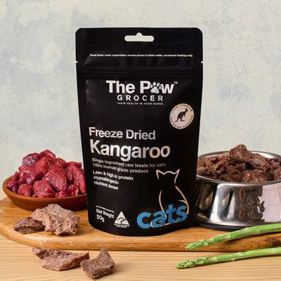 The Paw Grocer - Freeze Dried Kangaroo For Cats 50g
