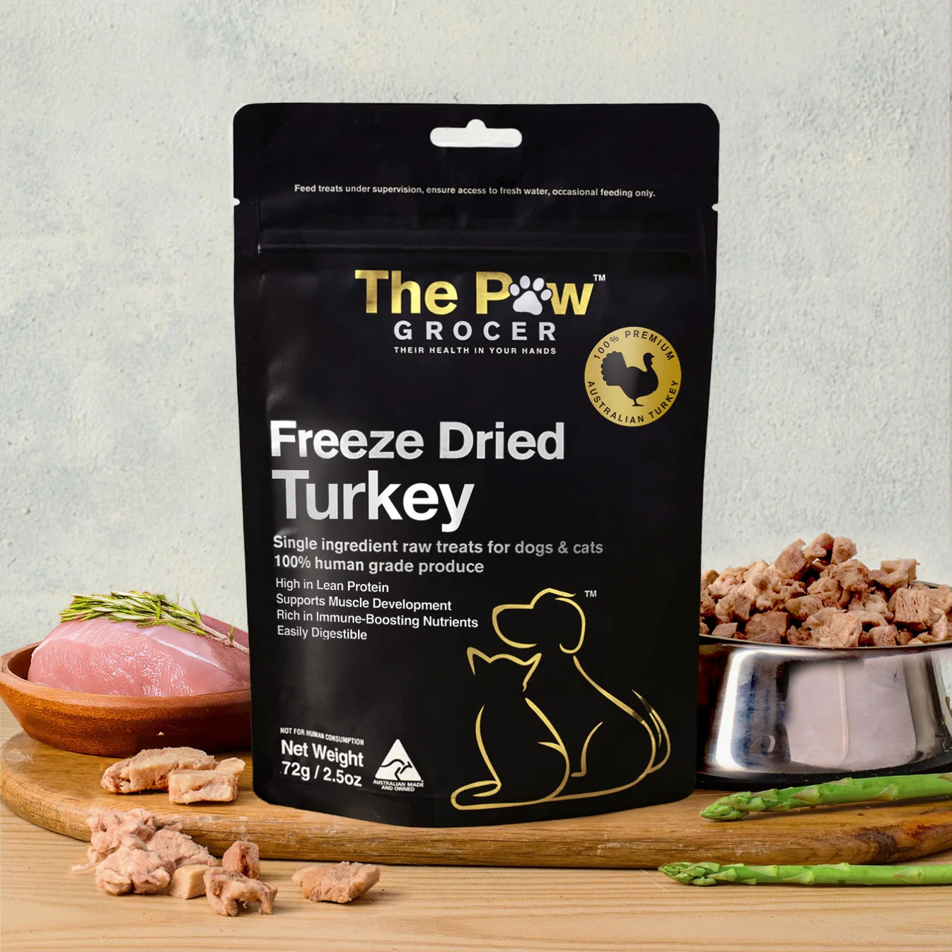 The Paw Grocer - Freeze Dried Premium Turkey 72g