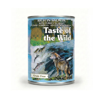 TASTE OF THE WILD - Wet Dog Food Grain Free Rich in Salmon with Turkey in Gravy