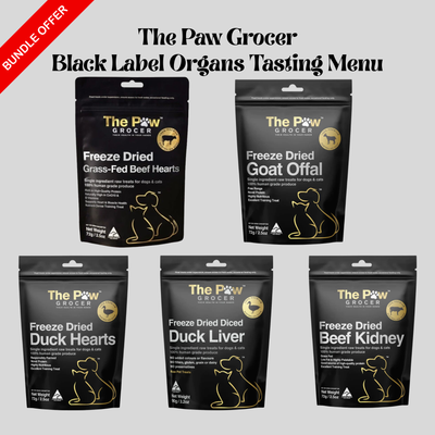The Paw Grocer Black Label Organs Tasting Menu