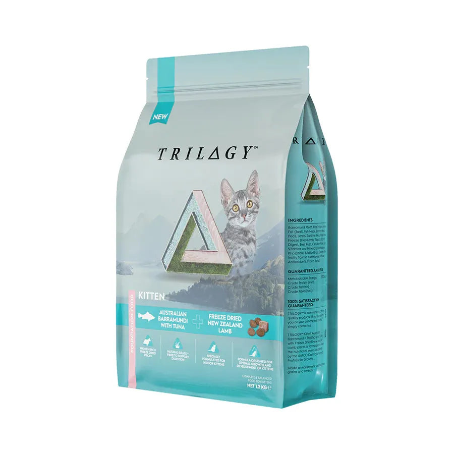 TRILOGY KITTEN Dry Food - BARRAMUNDI WITH TUNA 1.2Kg