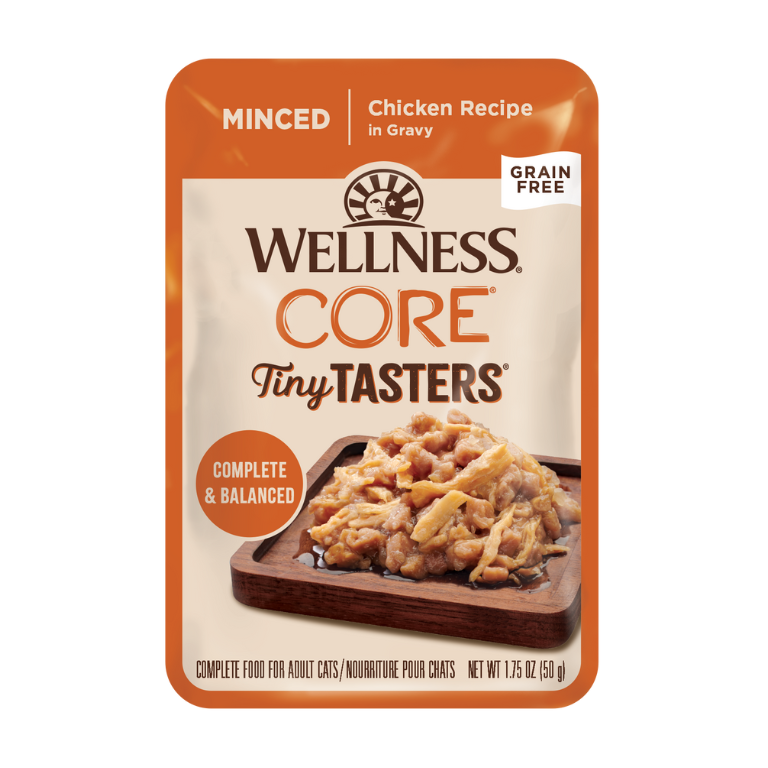 WELLNESS Core Wet Cat Food Tiny Tasters Minced Chicken In Gravy