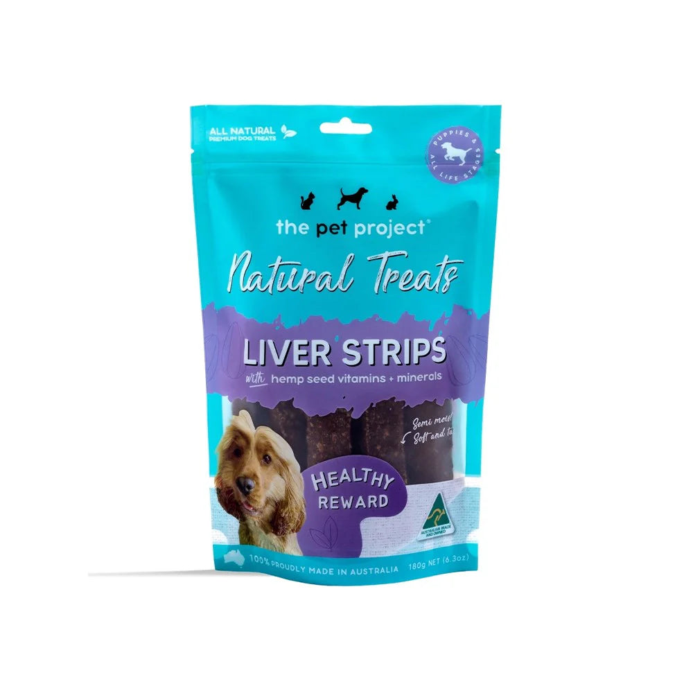 The Pet Projcet Liver Strips Dog Treats 180g