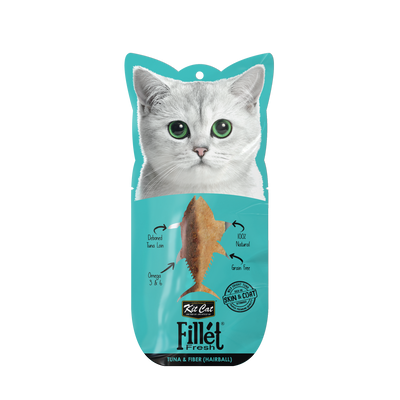 Kit Cat Fillet Fresh Cat Treat Grilled Tuna and Fiber (Hairball) 30g