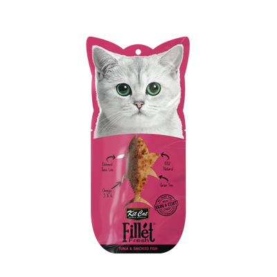 Kit Cat Fillet Fresh Cat Treat Grilled Tuna and Smoked Fish 30g