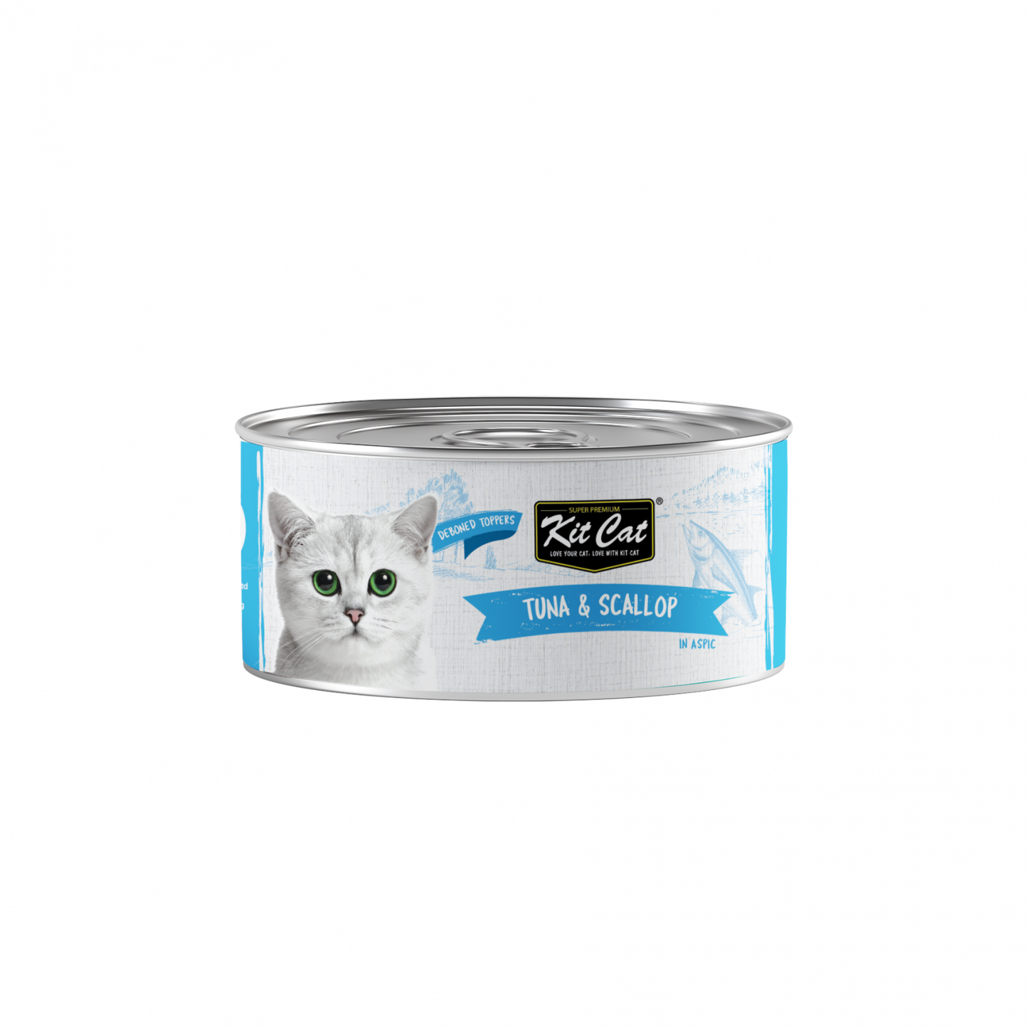 Kit Cat Cat Wet Food Topper Deboned Tuna & Scallop